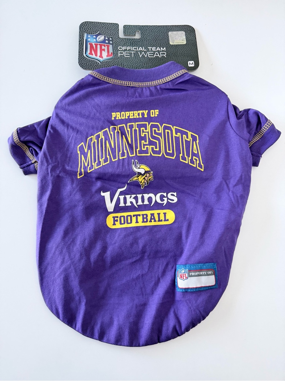 NFL Minnesota Vikings Pet Shirt for Dog & Cat Size M